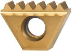 Kennametal - 11 TPI, Internal/External Thread, Whitworth Standard, STN KC610M Grade Thread Mill Insert - Carbide, TiN/TiCN/TiN Coating - Industrial Tool & Supply