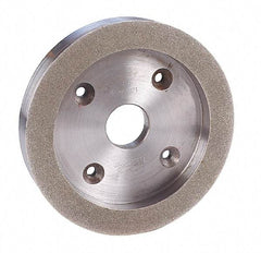 Made in USA - 6" Diam, 1-1/4" Hole Size, 1" Overall Thickness, 100 Grit, Tool & Cutter Grinding Wheel - Coarse Grade, Diamond - Industrial Tool & Supply