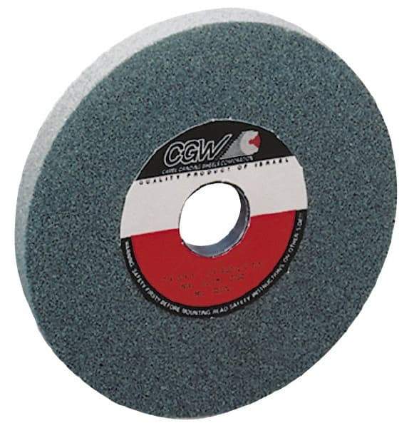 Camel Grinding Wheels - 100 Grit Silicon Carbide Bench & Pedestal Grinding Wheel - 10" Diam x 1-1/4" Hole x 1-1/2" Thick, 2483 Max RPM, I Hardness, Fine Grade , Vitrified Bond - Industrial Tool & Supply