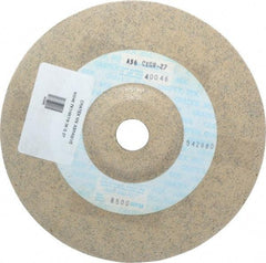 Cratex - 36 Grit, 7" Wheel Diam, 1/4" Wheel Thickness, 7/8" Arbor Hole, Type 27 Depressed Center Wheel - Aluminum Oxide, Rubber Bond, Compatible with Angle Grinder - Industrial Tool & Supply