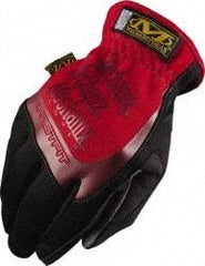 Mechanix Wear - Size M (9) Synthetic Leather General Protection Work Gloves - For Mechanic's & Lifting, Uncoated, Slip-On Cuff, Full Fingered, Red, Paired - Industrial Tool & Supply