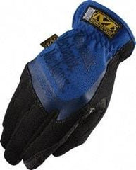 Mechanix Wear - Size M (9) Synthetic Leather/Spandex/Lycra General Protection Work Gloves - For Mechanic's & Lifting, Uncoated, Slip-On Cuff, Full Fingered, Blue, Paired - Industrial Tool & Supply