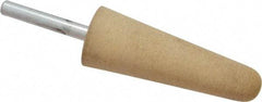 Cratex - 1" Head Diam x 2-3/4" Thickness, A3, Tree End, Aluminum Oxide Mounted Point - Medium Grade, 80 Grit, 10,730 RPM - Industrial Tool & Supply