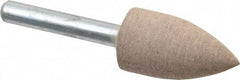Cratex - 11/16" Head Diam x 1-1/4" Thickness, A12, Pointed Tree End, Aluminum Oxide Mounted Point - Medium Grade, 80 Grit, 27,370 RPM - Industrial Tool & Supply