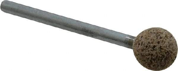 Cratex - 3/8" Max Diam, Shape Code B122, Rubberized Point - Very Coarse Grade, Aluminum Oxide - Industrial Tool & Supply