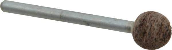 Cratex - 3/8" Head Diam, B122, Ball End, Mounted Point - Very Coarse Grade, 36 Grit - Industrial Tool & Supply