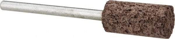 Cratex - 3/8" Head Diam x 3/4" Thickness, W177, Cylinder End, Aluminum Oxide Mounted Point - Very Coarse Grade, 36 Grit, 17,620 RPM - Industrial Tool & Supply