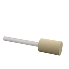 Cratex - 3/8" Head Diam x 3/4" Thickness, W177, Cylinder End, Aluminum Oxide Mounted Point - Medium Grade, 80 Grit, 17,620 RPM - Industrial Tool & Supply