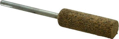 Cratex - 3/8" Head Diam x 1-1/4" Thickness, W179, Cylinder End, Aluminum Oxide Mounted Point - Very Coarse Grade, 36 Grit, 25,720 RPM - Industrial Tool & Supply
