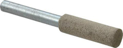 Cratex - 3/8" Head Diam x 1-1/4" Thickness, W179, Cylinder End, Mounted Point - Medium Grade, 80 Grit - Industrial Tool & Supply
