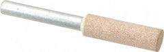 Cratex - 3/8" Head Diam x 1-1/4" Thickness, W179, Cylinder End, Aluminum Oxide Mounted Point - Medium Grade, 80 Grit, 25,720 RPM - Industrial Tool & Supply