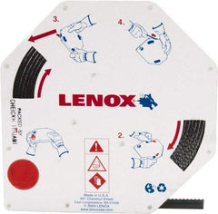 Lenox - 1/2" x 100' x 0.025" Carbon Steel Band Saw Blade Coil Stock - 6 TPI, Toothed Edge, Hook Form, Raker Set, Flexible Back, Constant Pitch, Contour Cutting - Industrial Tool & Supply