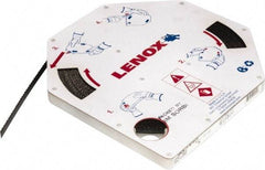 Lenox - 3/8" x 100' x 0.025" Carbon Steel Band Saw Blade Coil Stock - 6 TPI, Toothed Edge, Hook Form, Raker Set, Flexible Back, Constant Pitch, Contour Cutting - Industrial Tool & Supply