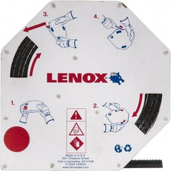 Lenox - 1/2" x 100' x 0.025" Carbon Steel Band Saw Blade Coil Stock - 3 TPI, Toothed Edge, Hook Form, Raker Set, Flexible Back, Constant Pitch, Contour Cutting - Industrial Tool & Supply