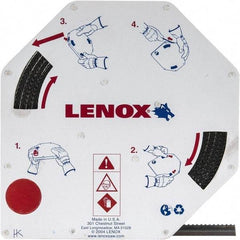 Lenox - 1/2" x 100' x 0.025" Carbon Steel Band Saw Blade Coil Stock - 6 TPI, Toothed Edge, Hook Form, Raker Set, Flexible Back, Constant Pitch, Contour Cutting - Industrial Tool & Supply