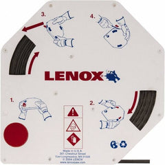 Lenox - 1/4" x 100' x 0.025" Bi-Metal Band Saw Blade Coil Stock - 14 to 18 TPI, Toothed Edge, Wavy Set, Flexible Back, Variable Pitch, Contour Cutting - Industrial Tool & Supply