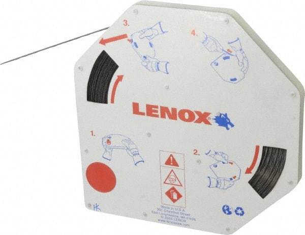 Lenox - 3/8" x 100' x 0.025" Bi-Metal Band Saw Blade Coil Stock - 14 to 18 TPI, Toothed Edge, Wavy Set, Flexible Back, Variable Pitch, Contour Cutting - Industrial Tool & Supply
