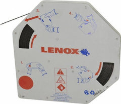 Lenox - 3/8" x 100' x 0.025" Bi-Metal Band Saw Blade Coil Stock - 10 to 14 TPI, Toothed Edge, Modified Raker Set, Flexible Back, Variable Pitch, Contour Cutting - Industrial Tool & Supply