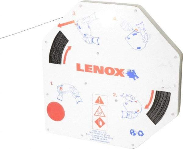 Lenox - 1/2" x 100' x 0.025" Bi-Metal Band Saw Blade Coil Stock - 6 to 10 TPI, Toothed Edge, Modified Raker Set, Flexible Back, Variable Pitch, Contour Cutting - Industrial Tool & Supply