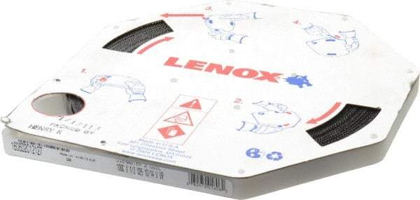 Lenox - 1/2" x 100' x 0.025" Bi-Metal Band Saw Blade Coil Stock - 10 to 14 TPI, Toothed Edge, Modified Raker Set, Flexible Back, Variable Pitch, Contour Cutting - Industrial Tool & Supply