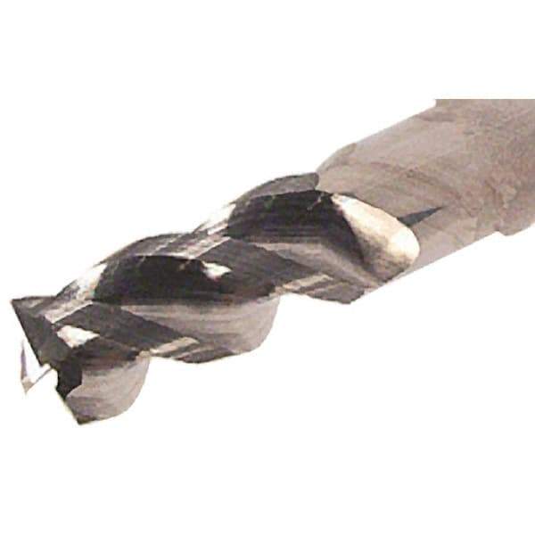 Iscar - 0.312", 3 Flute, Single End, Solid Carbide, 0.03" Corner Radius End Mill - 2-1/2" OAL, Right Hand Flute, 1/2" LOC, Right Hand Cut, 1.56" Extended Reach - Industrial Tool & Supply