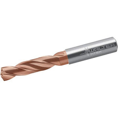 Walter-Titex - 11/64" 140° Spiral Flute Solid Carbide Screw Machine Drill Bit - Industrial Tool & Supply