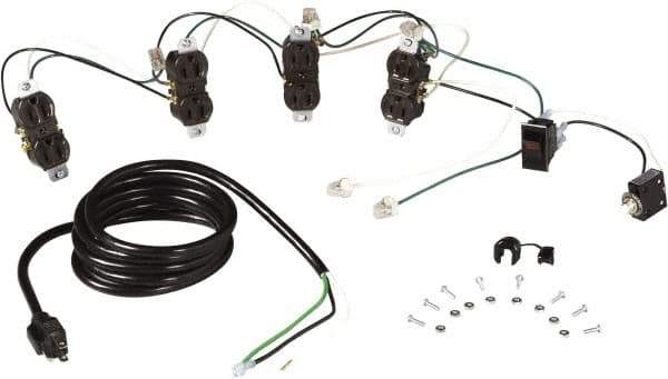 Tennsco - Workbench & Workstation Wiring Kit - Use with Tennsco Workbench - Industrial Tool & Supply