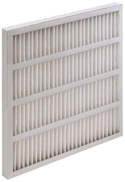 Value Collection - 20" Noml Height x 25" Noml Width x 2" Noml Depth, 35 to 45% Capture Efficiency, Wireless Pleated Air Filter - MERV 8, Synthetic, Integrated Beverage Board Frame, 500 Max FPM, 1,740 CFM, For Heating & Air Conditioning Units - Industrial Tool & Supply