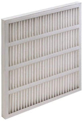 Value Collection - 20" Noml Height x 25" Noml Width x 2" Noml Depth, 35 to 45% Capture Efficiency, Wireless Pleated Air Filter - MERV 8, Synthetic, Integrated Beverage Board Frame, 500 Max FPM, 1,740 CFM, For Heating & Air Conditioning Units - Industrial Tool & Supply