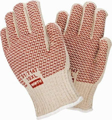 North - Size Universal Cotton Lined Hot Mill Glove - Continuous Knit Cuff - Industrial Tool & Supply