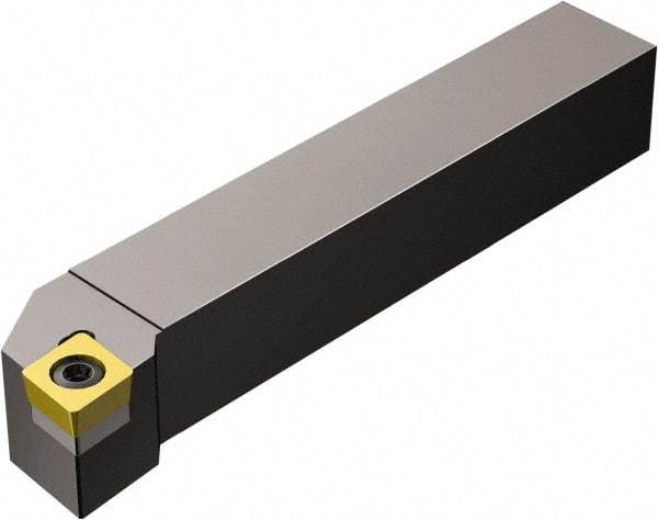 Sandvik Coromant - SCLCR/L, Left Hand Cut, -5° Lead Angle, 16mm Shank Height x 16mm Shank Width, Neutral Rake Indexable Turning Toolholder - 100mm OAL, CCMT 09 T3 08, CCMT 3(2.5)2 Insert Compatibility, Series CoroTurn 107 - Industrial Tool & Supply