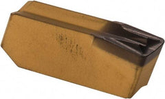 Iscar - 406GIMF Grade IC8250, 4mm Cutting Width Carbide Grooving Insert - 2.4mm Max Depth of Cut, Neutral, 0.6mm Corner Radius, TiCN/Al2O3/TiN Finish - Industrial Tool & Supply