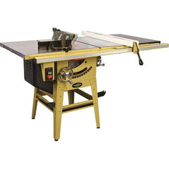 Jet - 10" Blade Diam, 5/8" Arbor Diam, 1 Phase Table Saw - 115/230 Volt, 3-1/8" Cutting Depth - Industrial Tool & Supply