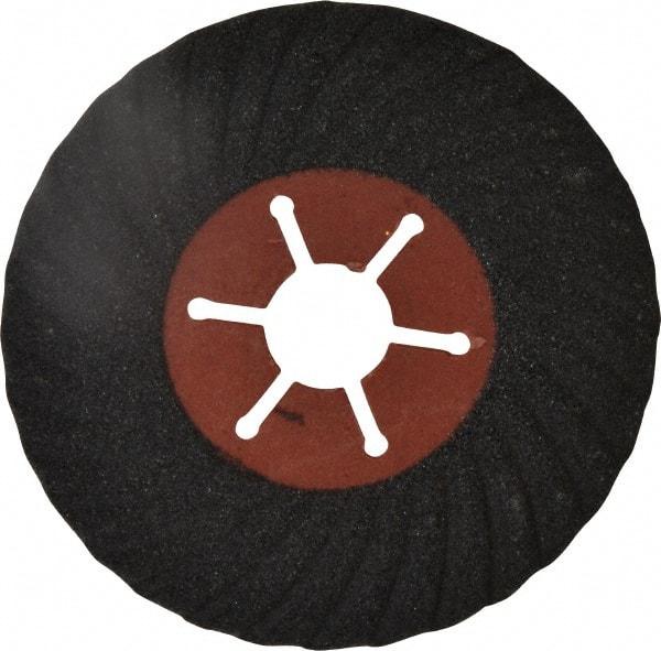 Value Collection - 4-1/2" Diam 7/8" Hole 80 Grit Fiber Disc - Medium Grade, Silicon Carbide, 13,300 Max RPM - Industrial Tool & Supply
