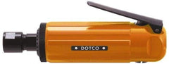 Dotco - 1/4" Collet, Straight Handle, Air Straight Die Grinder - 23,000 RPM, Front Exhaust, 38 CFM, 0.9 hp, 90 psi, 1/4" Inlet - Industrial Tool & Supply