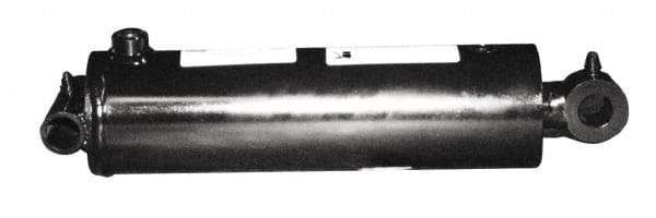 Prince - 4" Bore, 2" Rod Diam, Welded Tie Rod Cylinder with Universal Mountings - 48" Stroke Length, 1/2" Port, Cross Tube Mount - Industrial Tool & Supply