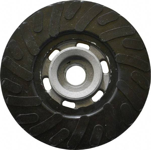 Made in USA - 4" Diam Disc Backing Ribbed Backing Pad - Medium Density, 12,000 RPM - Industrial Tool & Supply