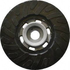 Made in USA - 4" Diam Disc Backing Ribbed Backing Pad - Medium Density, 12,000 RPM - Industrial Tool & Supply