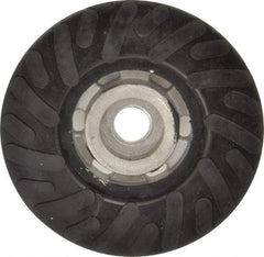 Made in USA - 4" Diam Disc Backing Ribbed Backing Pad - Soft Density, 13,500 RPM - Industrial Tool & Supply