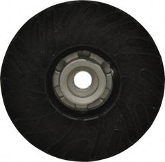 Made in USA - 5" Diam Disc Backing Ribbed Backing Pad - Hard Density, 13,000 RPM - Industrial Tool & Supply