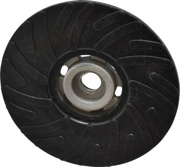Made in USA - 5" Diam Disc Backing Ribbed Backing Pad - Medium Density, 13,000 RPM - Industrial Tool & Supply
