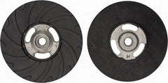 Made in USA - 6" Diam Disc Backing Ribbed Backing Pad - Hard Density, 8,600 RPM - Industrial Tool & Supply