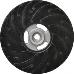 Made in USA - 7" Diam Disc Backing Ribbed Backing Pad - Medium Density, 8,600 RPM - Industrial Tool & Supply