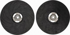 Made in USA - 9" Diam Disc Backing Ribbed Backing Pad - Hard Density, 6,600 RPM - Industrial Tool & Supply
