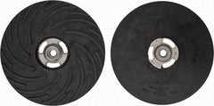 Made in USA - 9" Diam Disc Backing Ribbed Backing Pad - Medium Density, 6,600 RPM - Industrial Tool & Supply