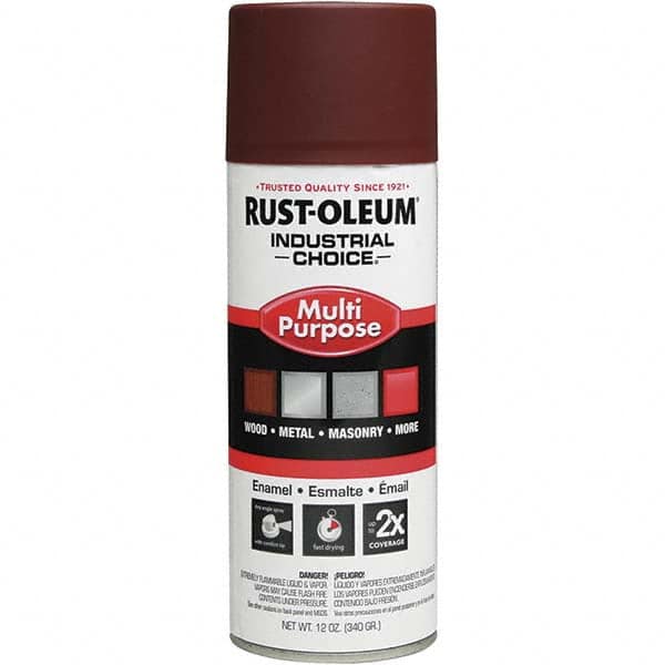 Rust-Oleum - 12 oz Flat Red Interior/Exterior Enamel Spray Primer - Industrial Tool & Supply