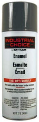 Rust-Oleum - Universal Gray, Gloss, Enamel Spray Paint - 8 to 12 Sq. Ft. per Can, 16 Ounce Container, Use on Drums, Equipment and Color Coding, Furniture, Ladders, Lockers, Motors, Stenciling, Tools - Industrial Tool & Supply