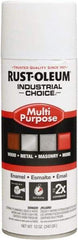 Rust-Oleum - White, Gloss, Enamel Spray Paint - 8 to 12 Sq Ft per Can, 16 oz Container, Use on Drums, Equipment & Color Coding, Furniture, Ladders, Lockers, Motors, Stenciling, Tools - Industrial Tool & Supply