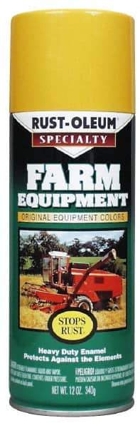 Rust-Oleum - Orange (Allis Chalmers), Gloss, Enamel Spray Paint - 8 to 10 Sq Ft per Can, 12 oz Container, Use on Farm & Equipment Paint - Industrial Tool & Supply
