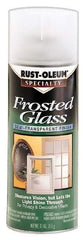 Rust-Oleum - 12 oz Frosted Glass Flat Finish Alkyd Enamel Paint - 8 to 10 Sq Ft per Gal, Interior, Direct to Metal - Industrial Tool & Supply